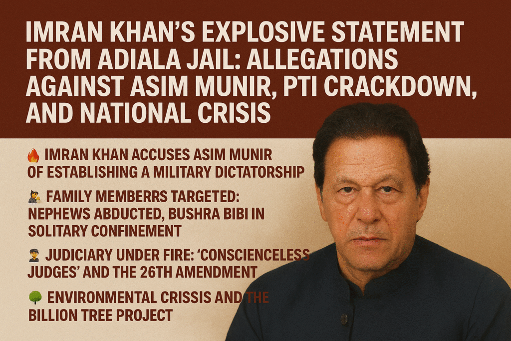 Imran Khan’s Explosive Statement